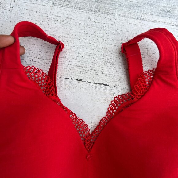Cacique Bra‎ 42DD Red Lightly Lined No-wire - Picture 3 of 11